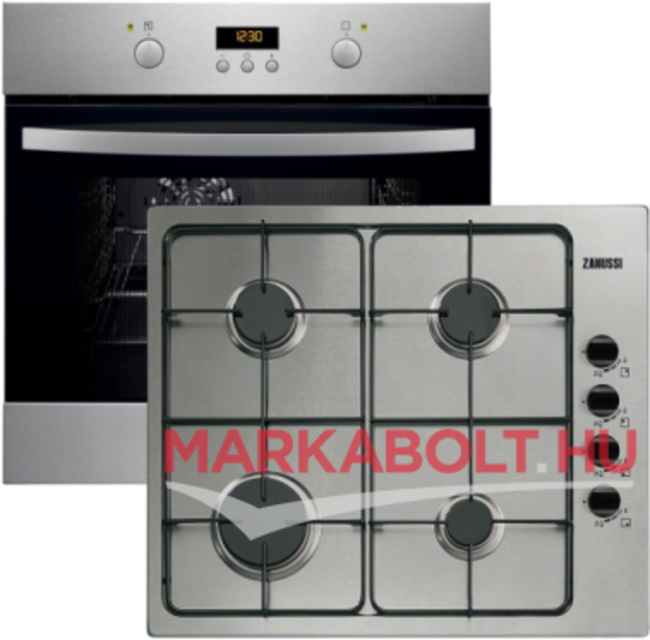 Zanussi ZOB35722XV, ZGG62414XA, beépíthető sütő gázfőzőlap szett